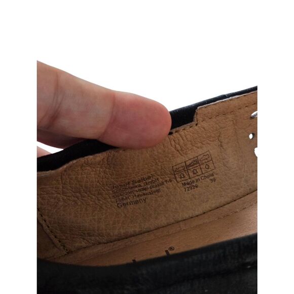 Josef Seibel Pippa Flats Black Leather Size 8.5US Slip On Flexible Shoes Comfort - Picture 6 of 8